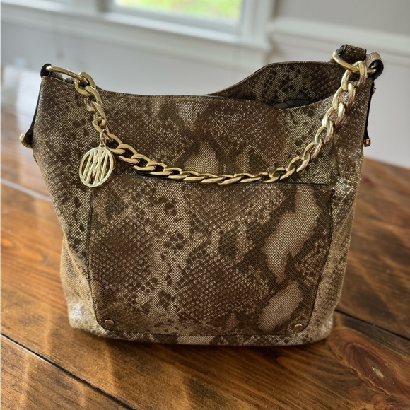ANTONIO MELANI Large Snake Print Hobo Handbag - Picture 3 of 14